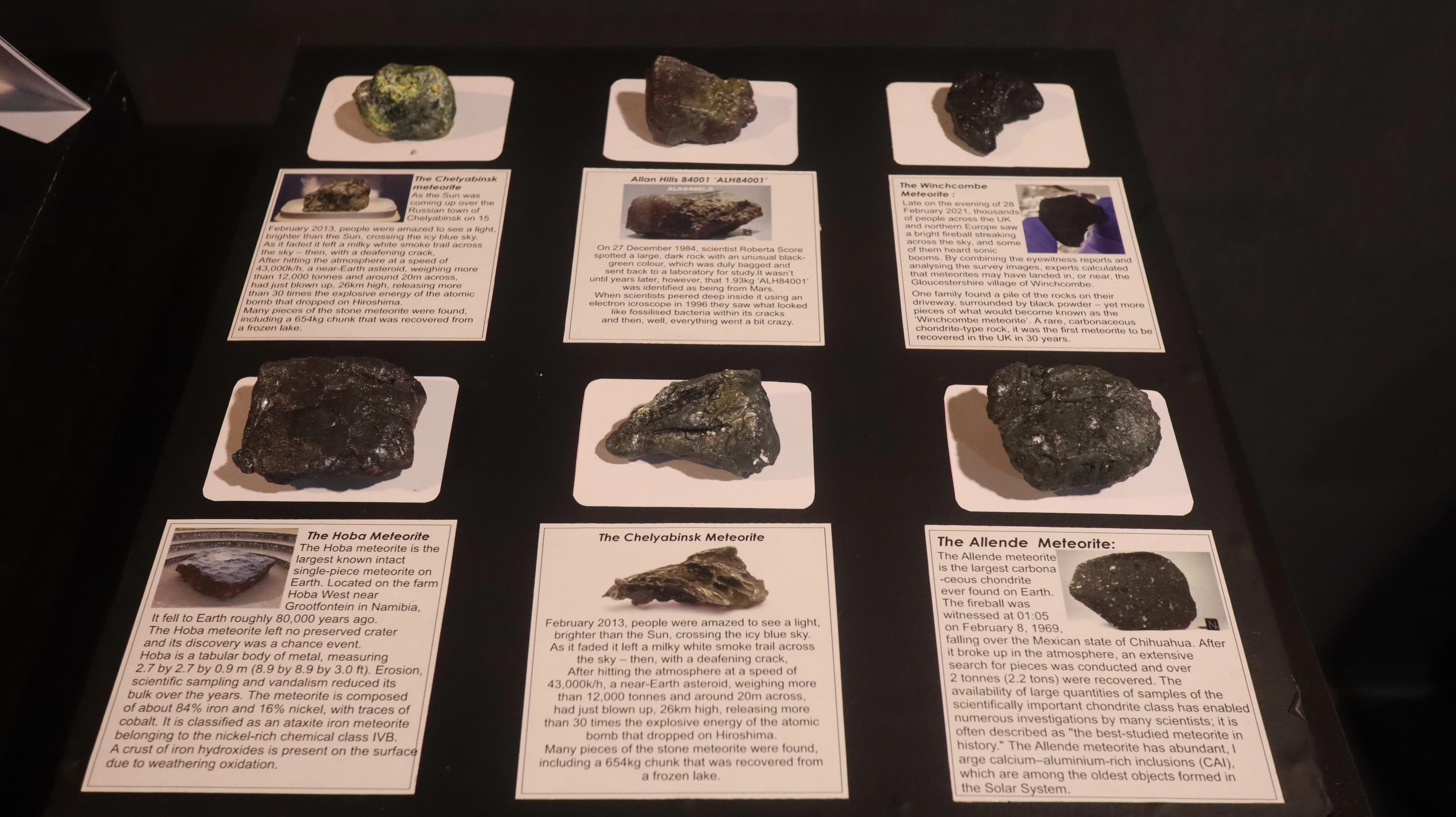 Meteorites replica with importance model